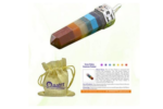 chakra healing seven gemstone pencil pendant