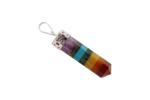 chakra healing seven gemstone pencil pendant