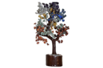 healing seven chakra gemstone tree