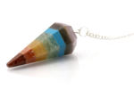 seven chakra cone pointed pendulum