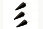 Black tourmaline cone chakra pendulum