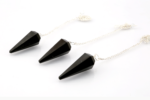 Black tourmaline cone chakra pendulum