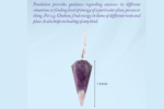 seven chakra amethyst cone pendulum