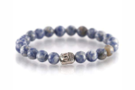sodalite buddha beaded charm bracelet