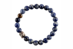 sodalite buddha beaded charm bracelet