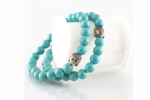 turquoise buddha beaded charm bracelet
