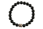 black onyx buddha beaded charm bracelet