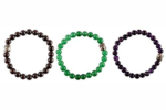 amethyst garnet green aventurine bracelet
