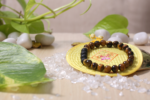 natural healing gemstone tiger eye with 4 beads lava bracelet
