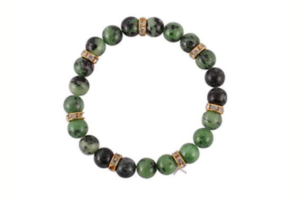 gemstone ruby zoisite with connector bracelet