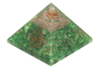 green orgone pyramid