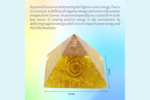yellow clear crystal orgone pyramid