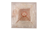 Energy generator selenite orgone pyramid