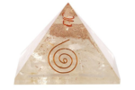 Energy generator selenite orgone pyramid