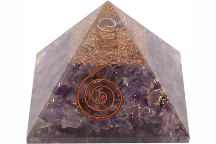 Energy generator amethyst orgone pyramid