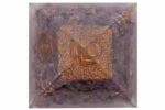Energy generator amethyst orgone pyramid