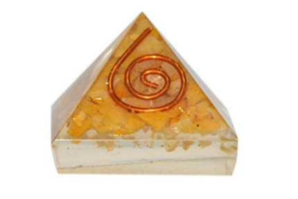 yellow aventurine orgone pyramid
