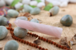 healing rose quartz wand obelisk tower