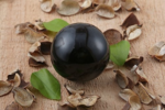 reiki energized Black agate ball
