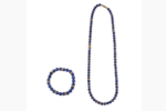 gemstone lapiz lazuli charm bracelet and necklace