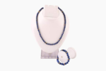 gemstone lapiz lazuli charm bracelet and necklace