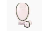 gemstone ruby zoisite charm bracelet and necklace