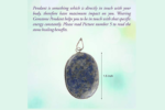 Natural chakra healing gemstone oval shape pendant