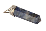 natural chakra healing gemstone pencil pendant