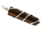 chakra healing tiger eye wired pencil pendant