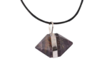 Amethyst double pointer pendant