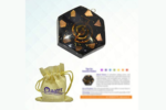 black tourmaline orgone Hexagon pendant