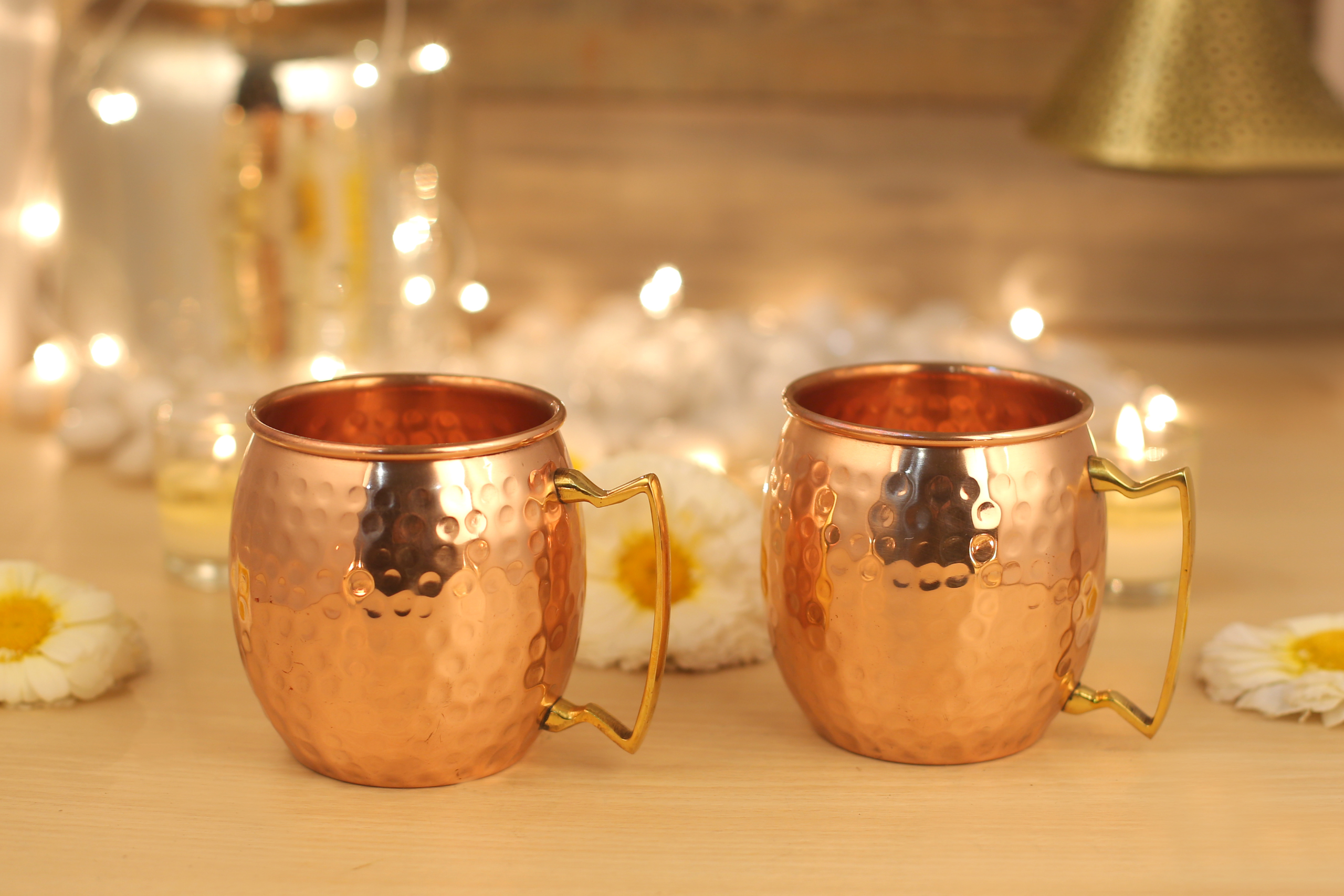 aatm (10) Copper hammered jug se