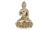 Golden brass buddha statue