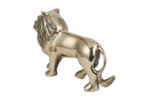 Golden brass lion statue