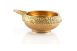 brass puja diya set of 2