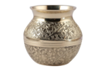brass embossed kalash lota