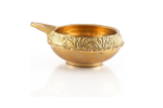 brass handicraft embossed puja diya