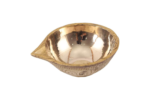 brass handicraft embossed puja diya