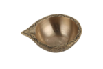 brass handicraft embossed puja diya