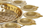 metal diya urli bowl
