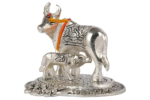 handicraft metal kamdhenu cow and calf statue