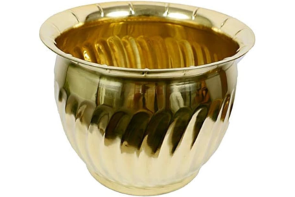 brass handicraft planter