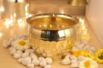 brass handicraft round planter