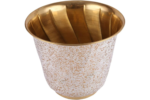 brass painted marble handicraft planter
