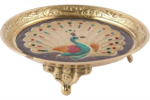 brass puja plate