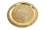 brass plate with bell and diya set