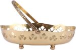 Brass Flower Basket for Pooja