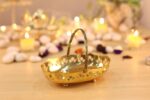 Brass Flower Basket for Pooja