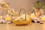 Brass Flower Basket for Pooja
