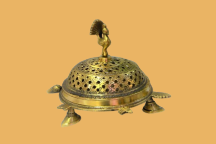 Loban daan burner akhand diya peacock statue